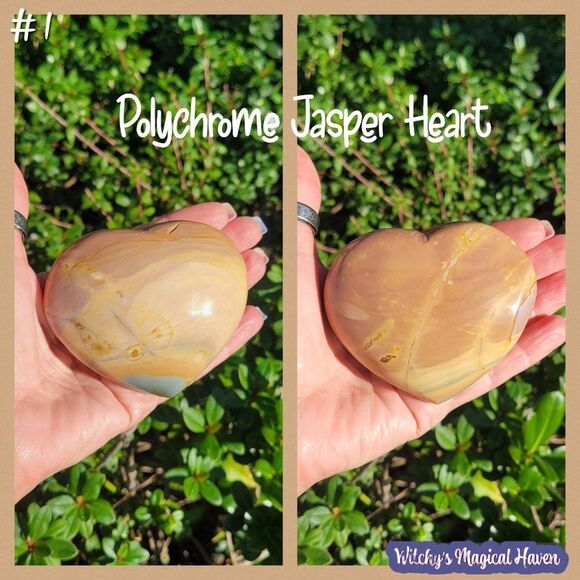 Polychrome Jasper Heart - Picture 1 of 3
